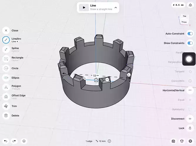 12 -6mm prong compartment stl file