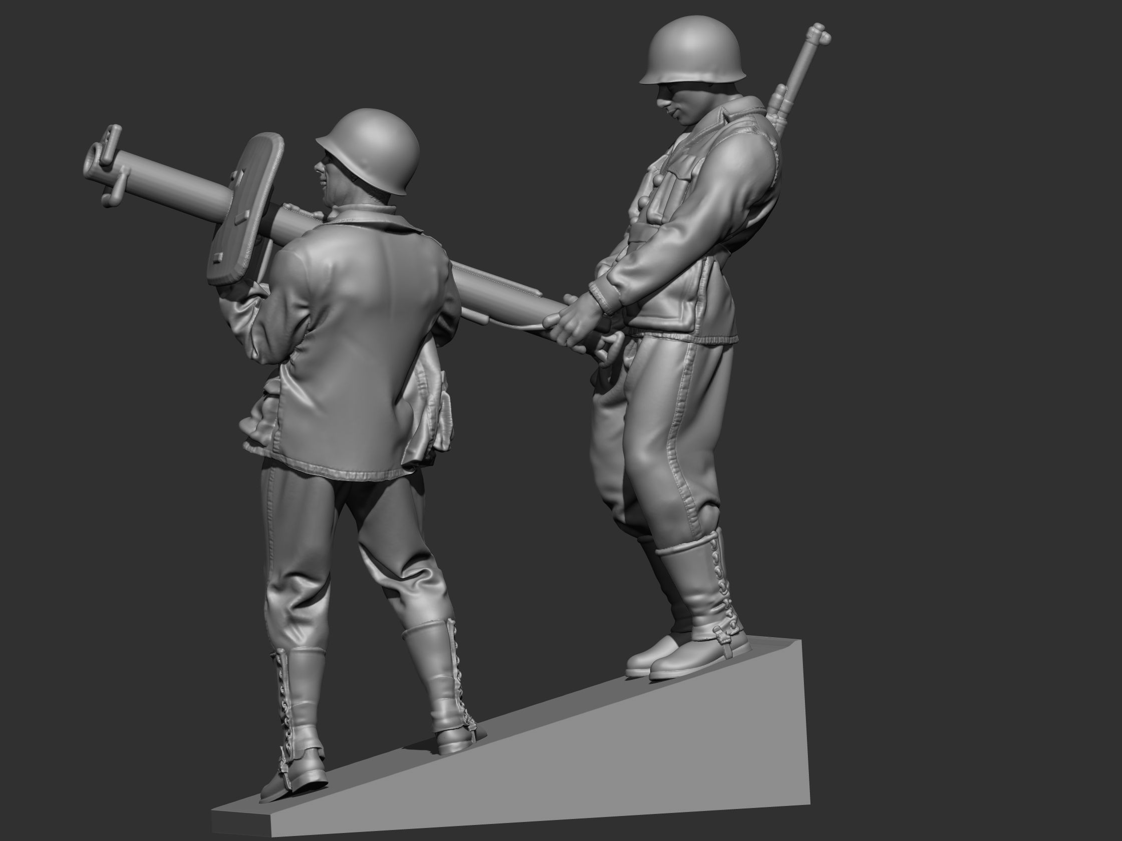 USA Soldiers ww2 3D print model_22