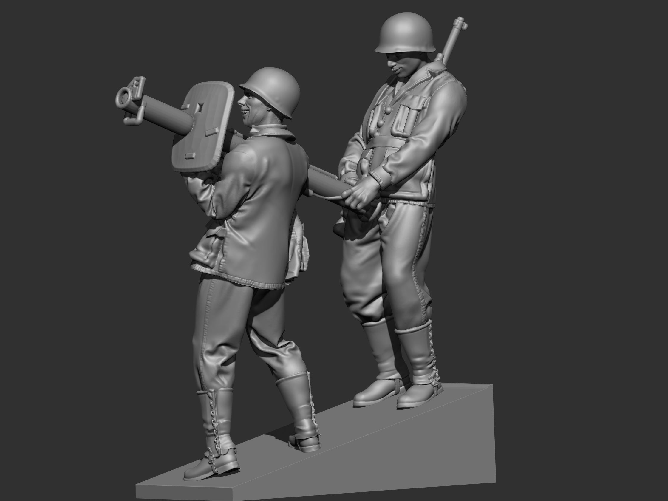 USA Soldiers ww2 3D print model_21