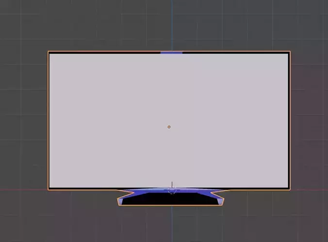 3D Flat Screen TV Low-Poly
