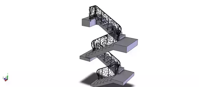 Multi level handrail