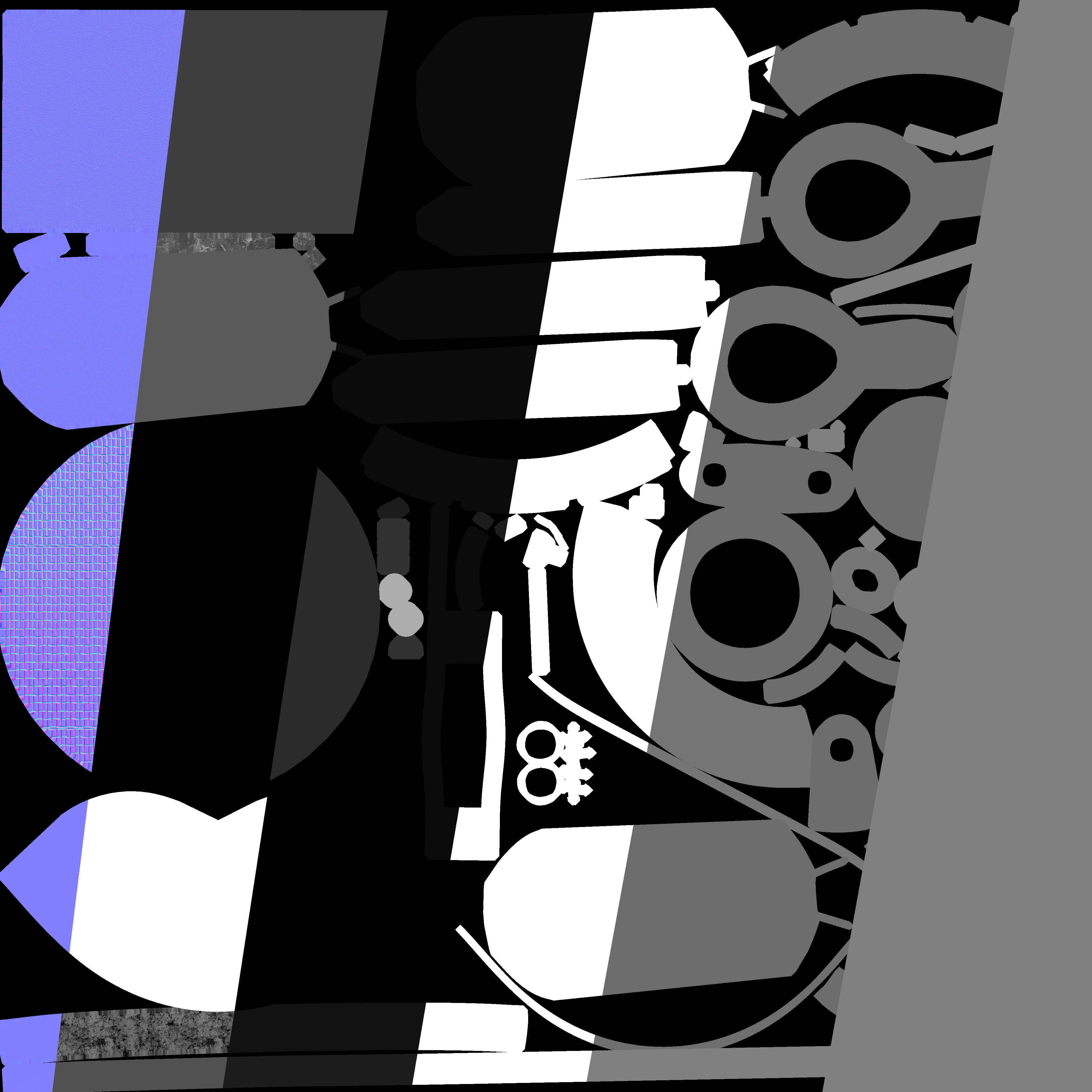 Professional USB Microphone PBR 3D model_3