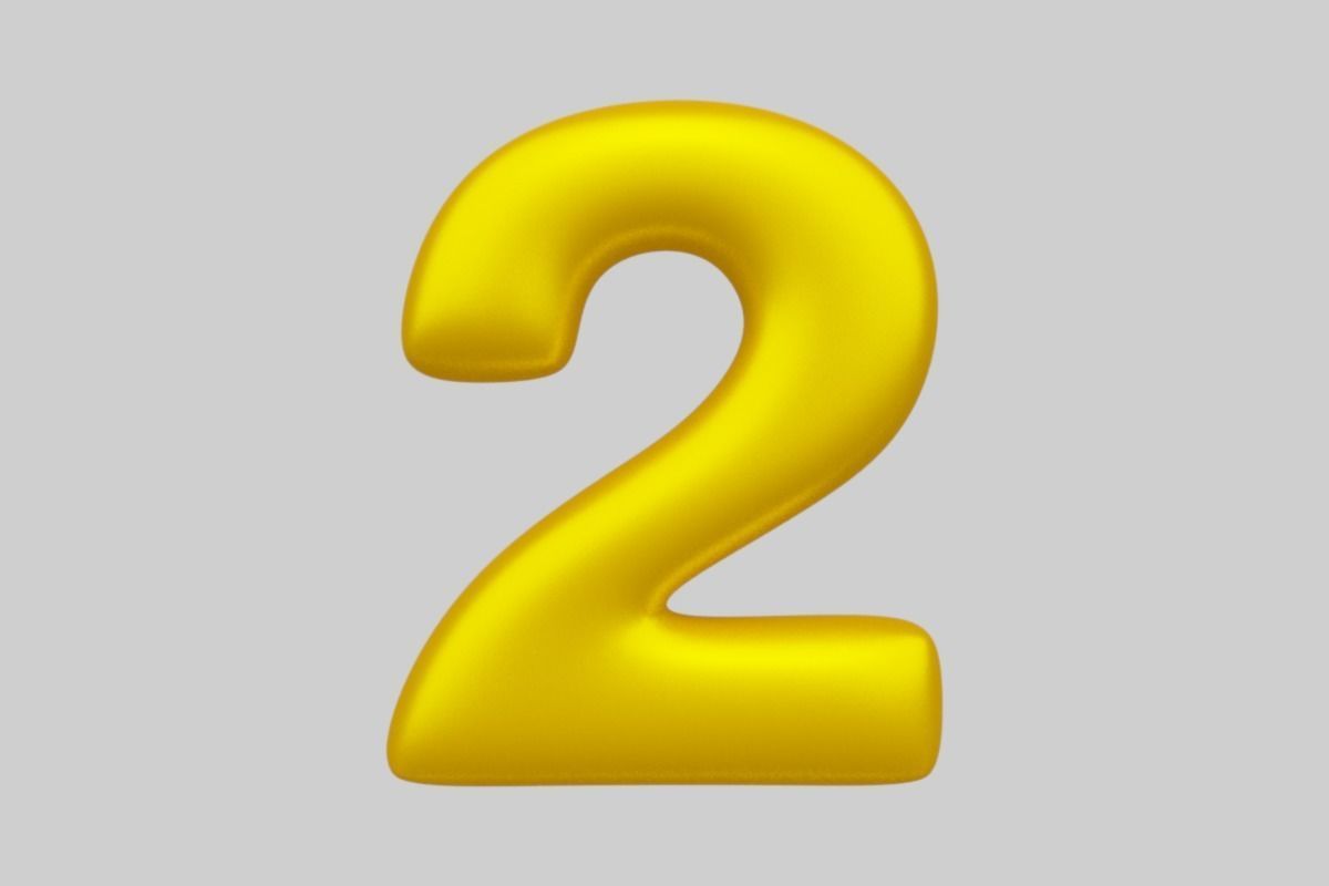 Golden Color Bubble Smooth Alphabet Letters 38 PCS 3D Models 3D model_29