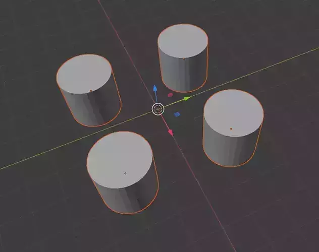 Cylinder 04 3D Model 3D model