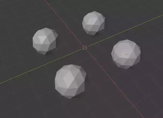 Ico Sphere 04 3D Model