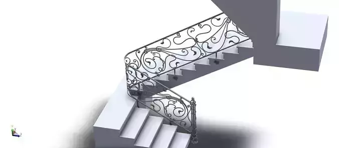 Twisted jungle handrail