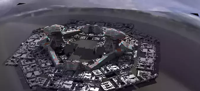 Moon base pad base with extras