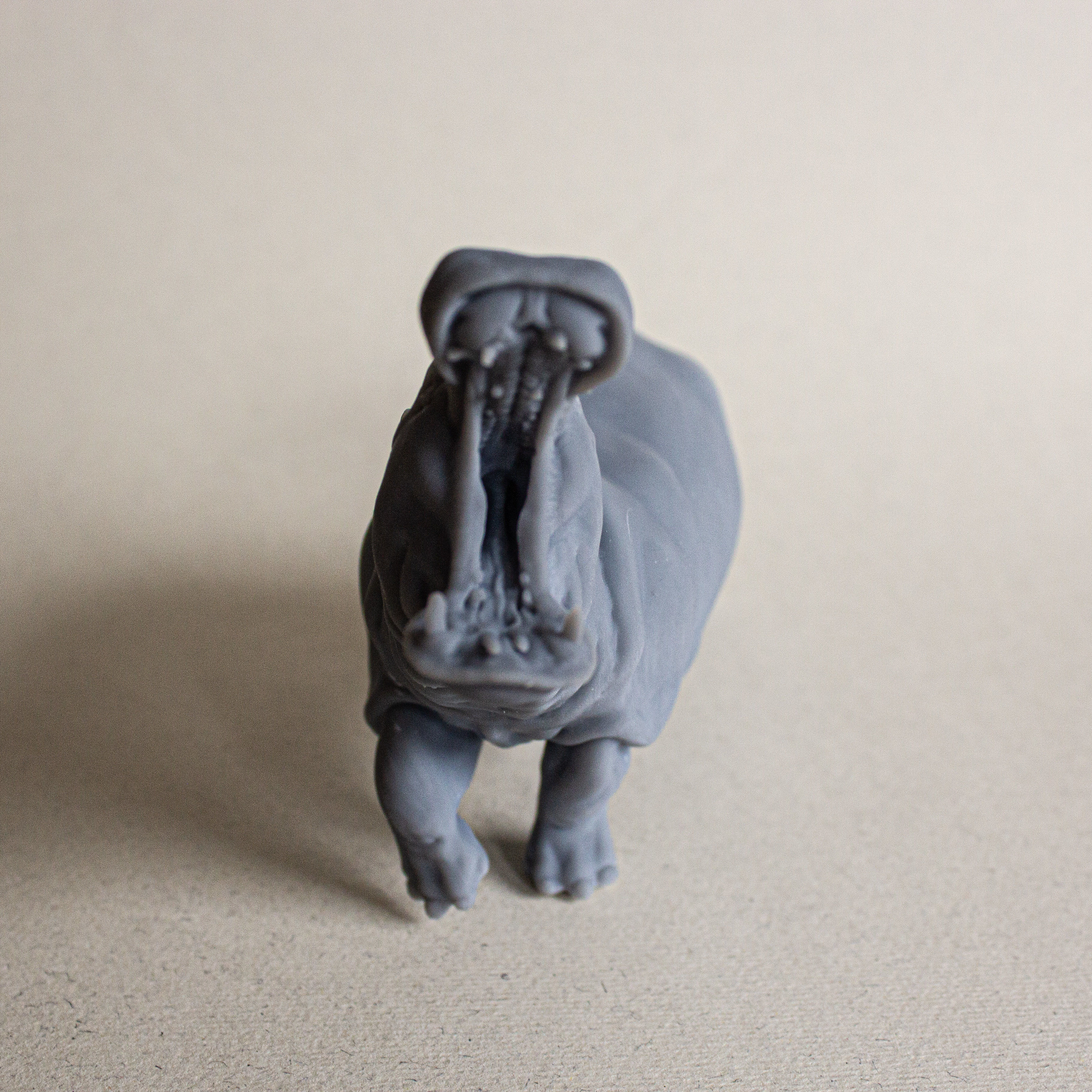 Angry Hippo for 3D printing 3D print model_1