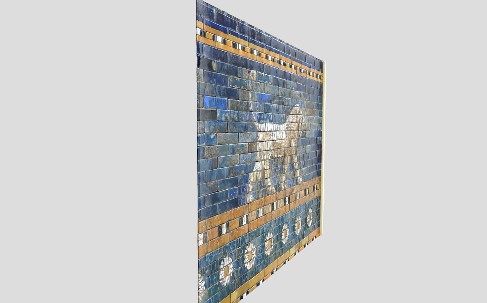  Babylon- Lion-Ishtar Gate Low-poly 3D model_7
