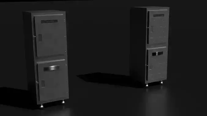 locker lockers - lockers Low-poly 3D model