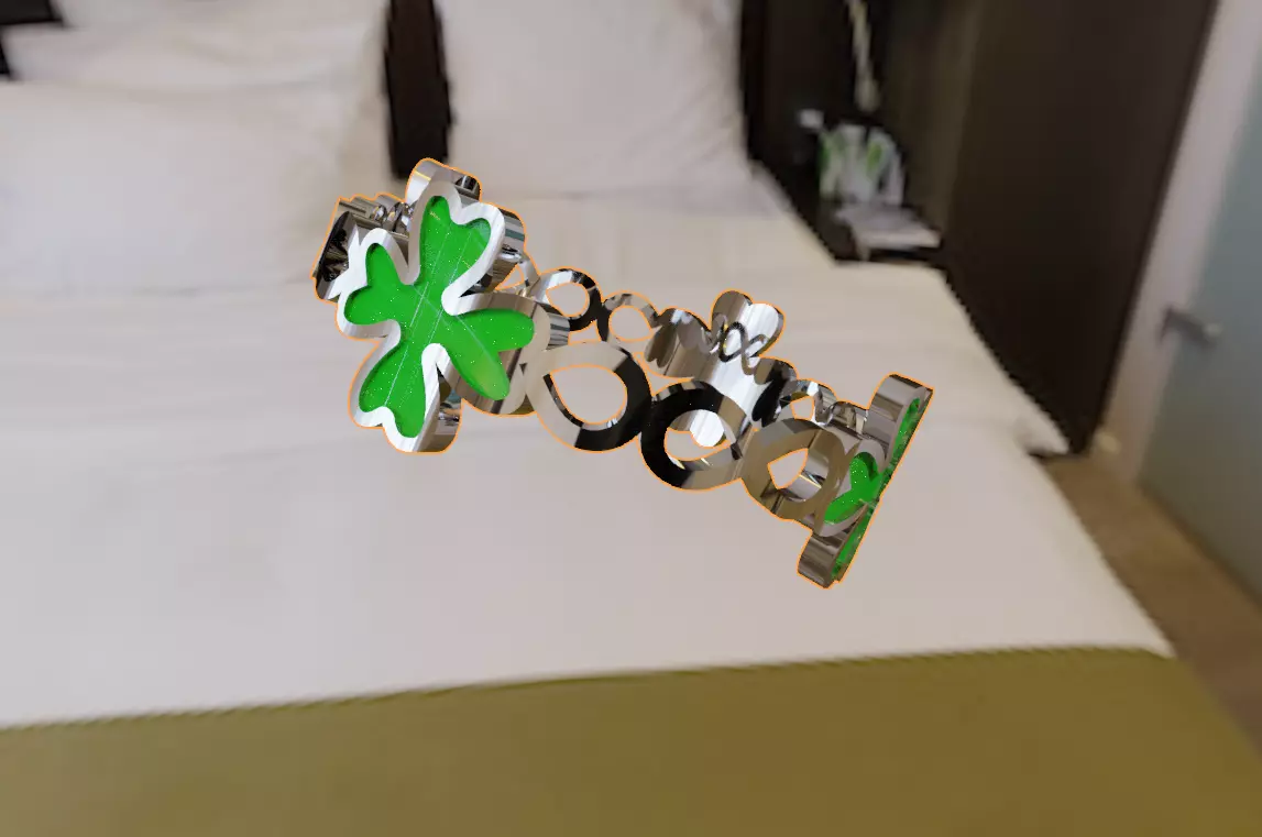 Lucky Ring Multi size 3D print model_0