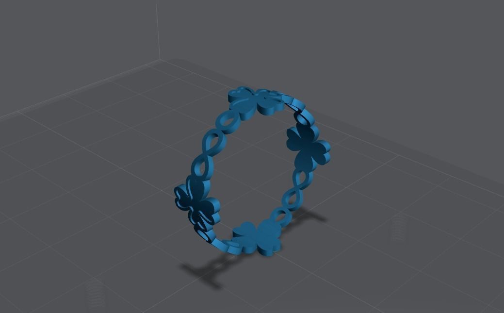 Lucky Ring Multi size 3D print model_6