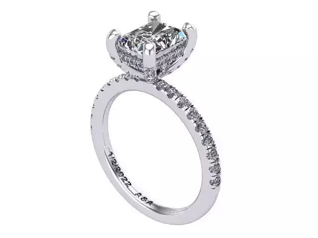 Radiant Diamond Engagement Ring