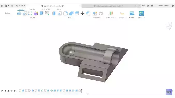 Spiderman Webshooter STL 3D print model