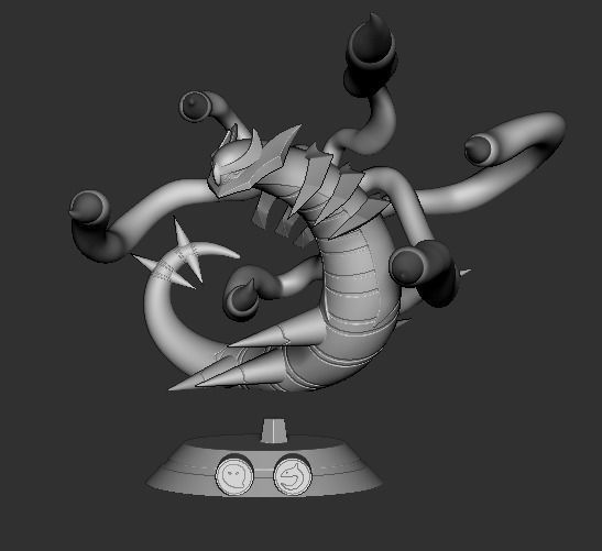 Giratina origin form - Pokemon 3D print model_13