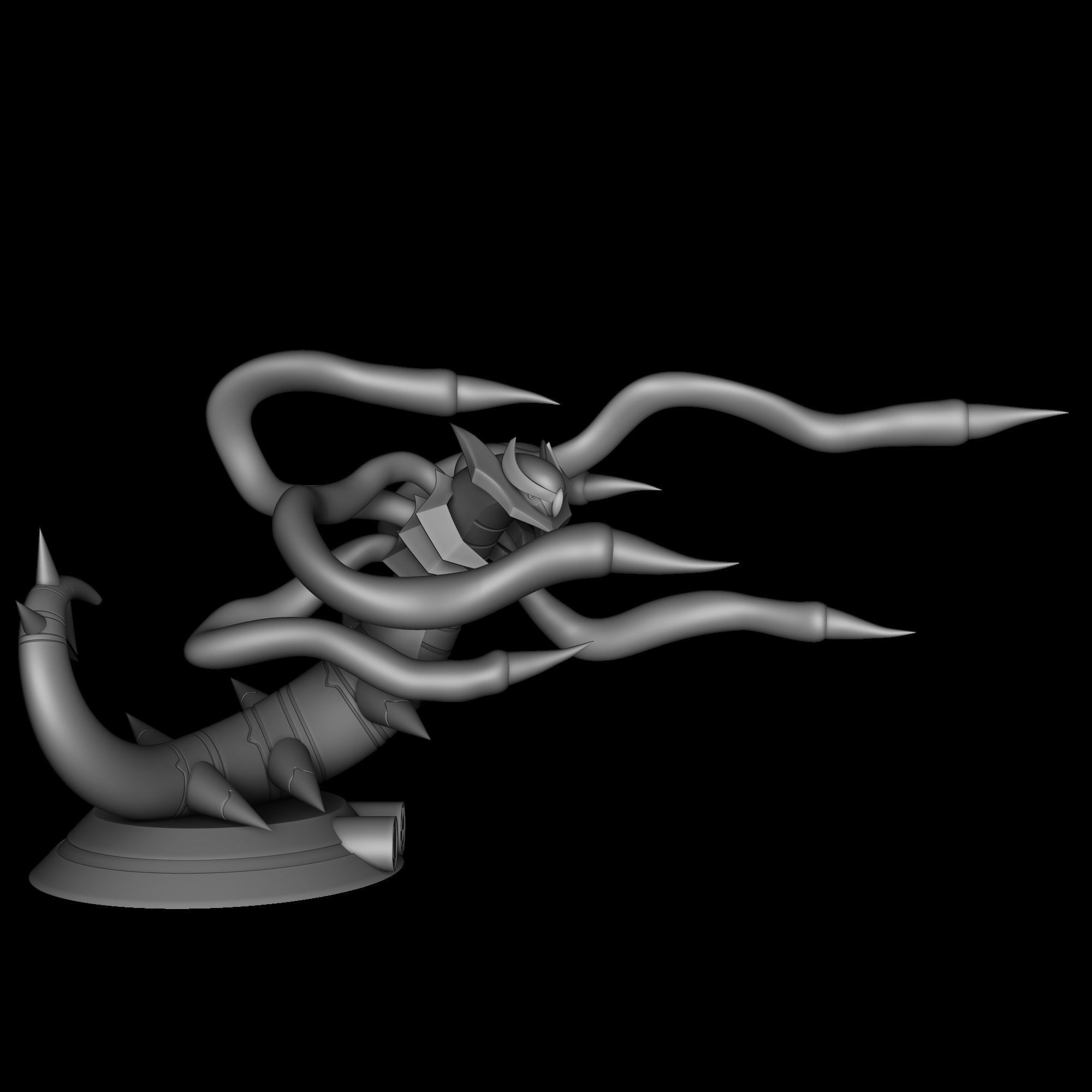 Giratina origin form - Pokemon 3D print model_7