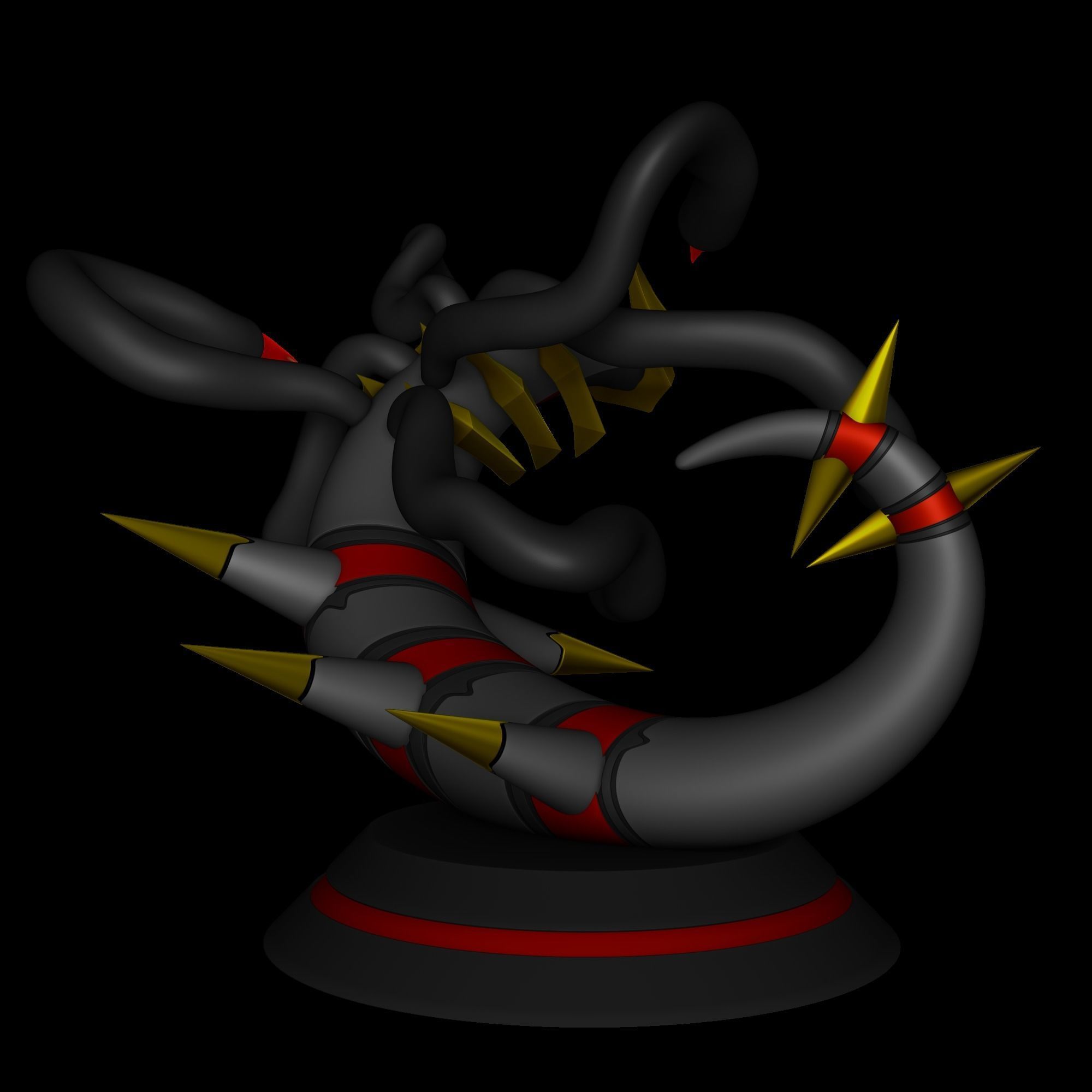 Giratina origin form - Pokemon 3D print model_10
