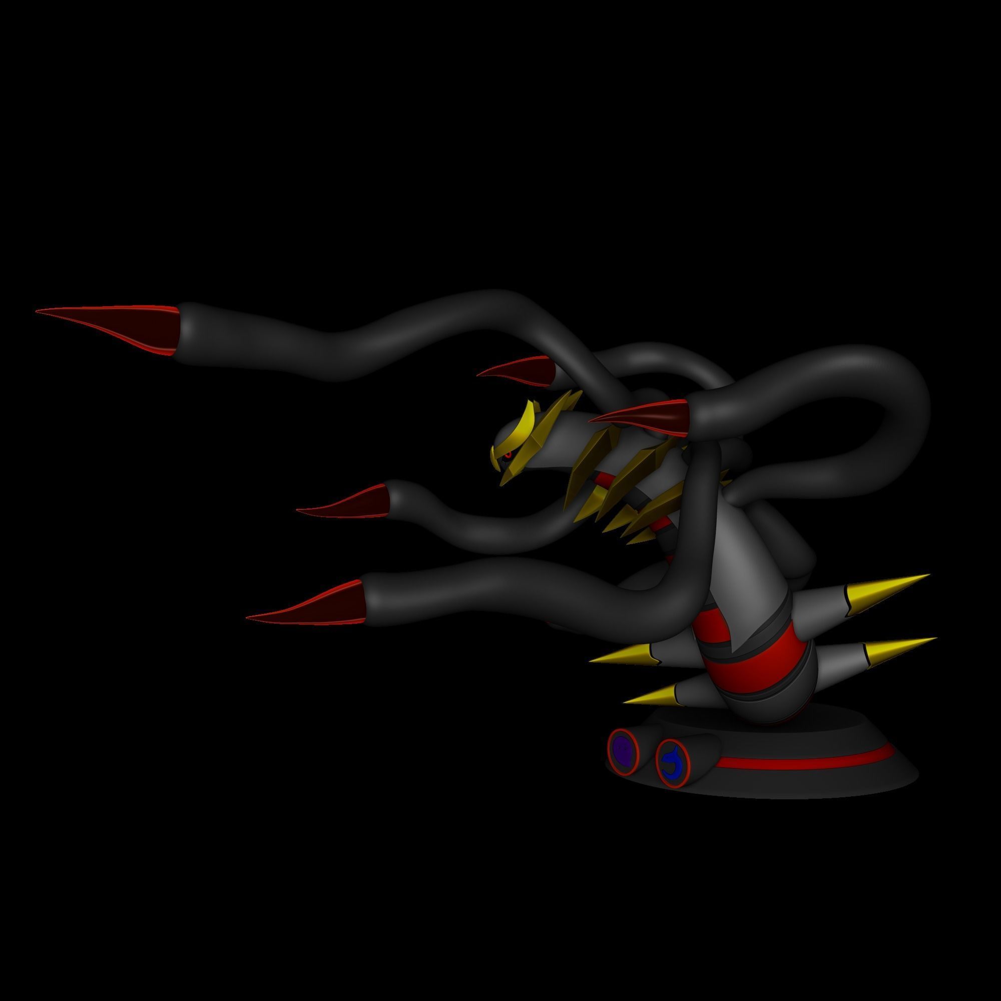 Giratina origin form - Pokemon 3D print model_8