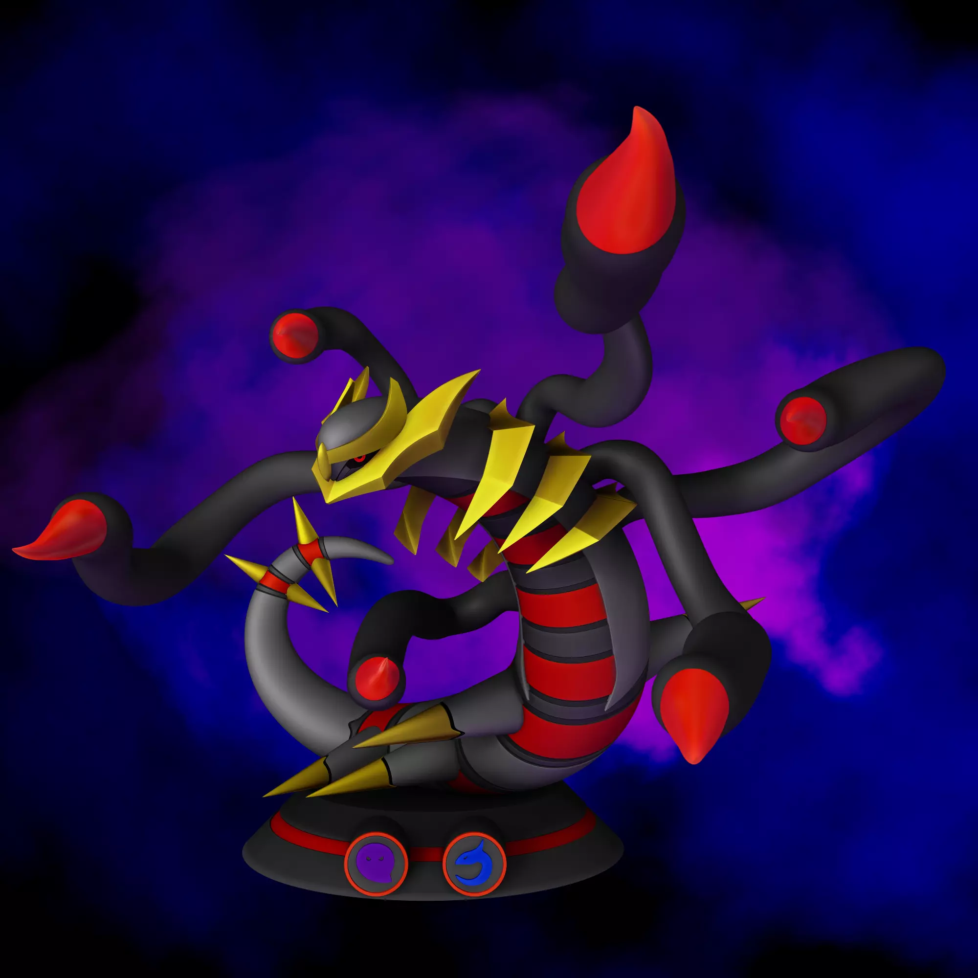 Giratina origin form - Pokemon 3D print model_0