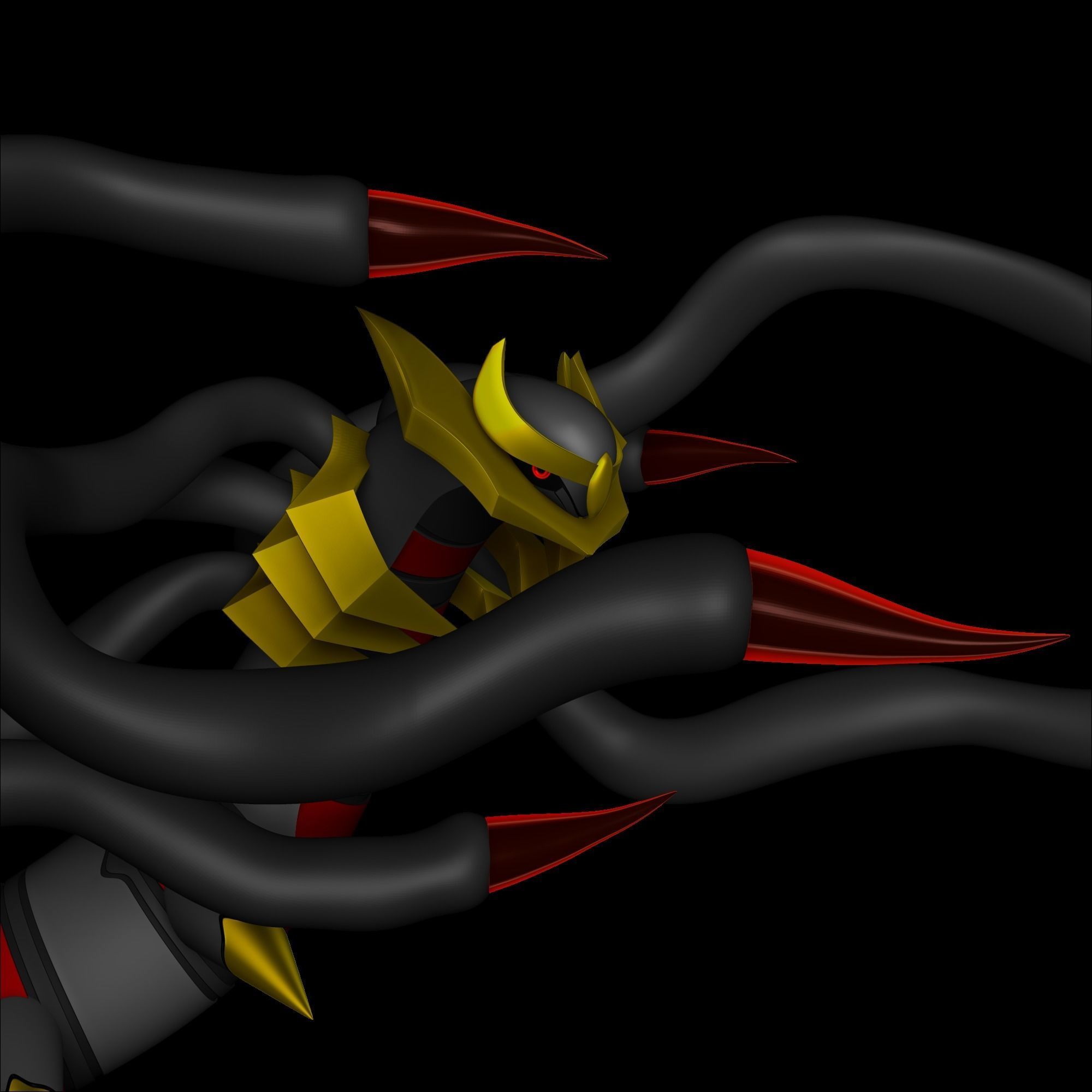 Giratina origin form - Pokemon 3D print model_2