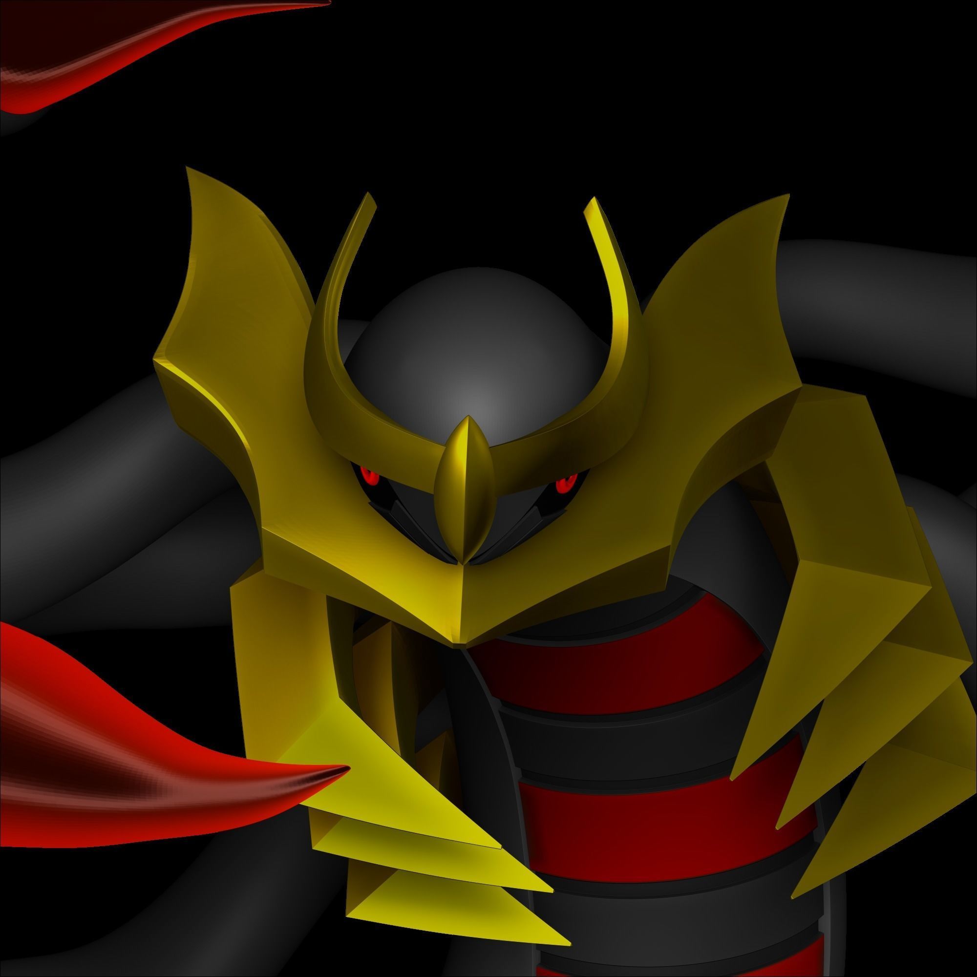 Giratina origin form - Pokemon 3D print model_4