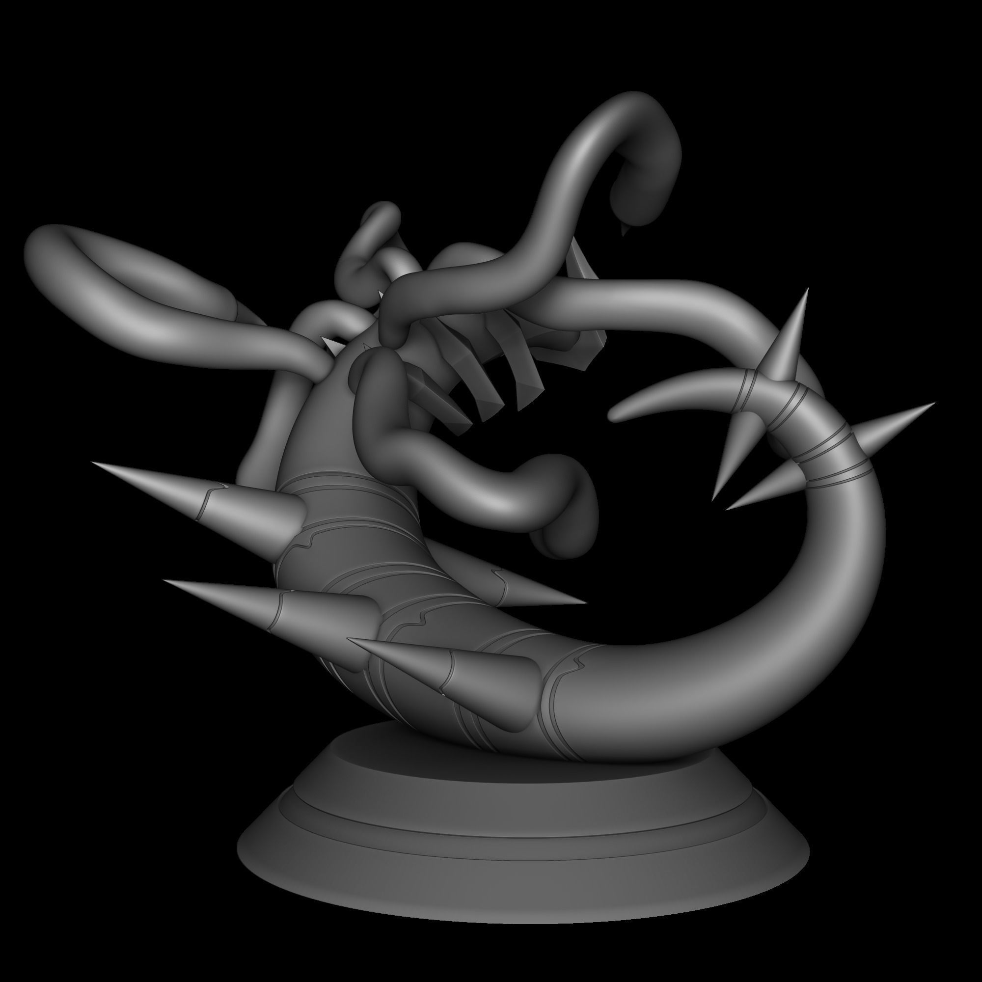 Giratina origin form - Pokemon 3D print model_11
