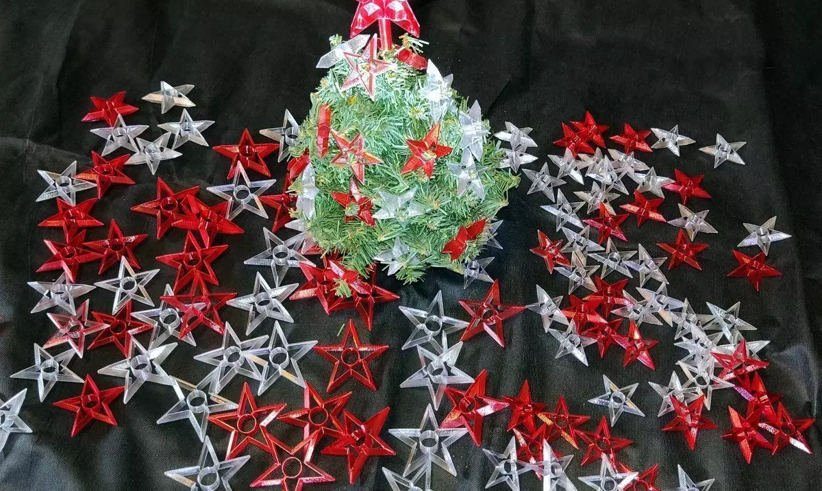 Star Clip for Christmas tree 3D print model_0