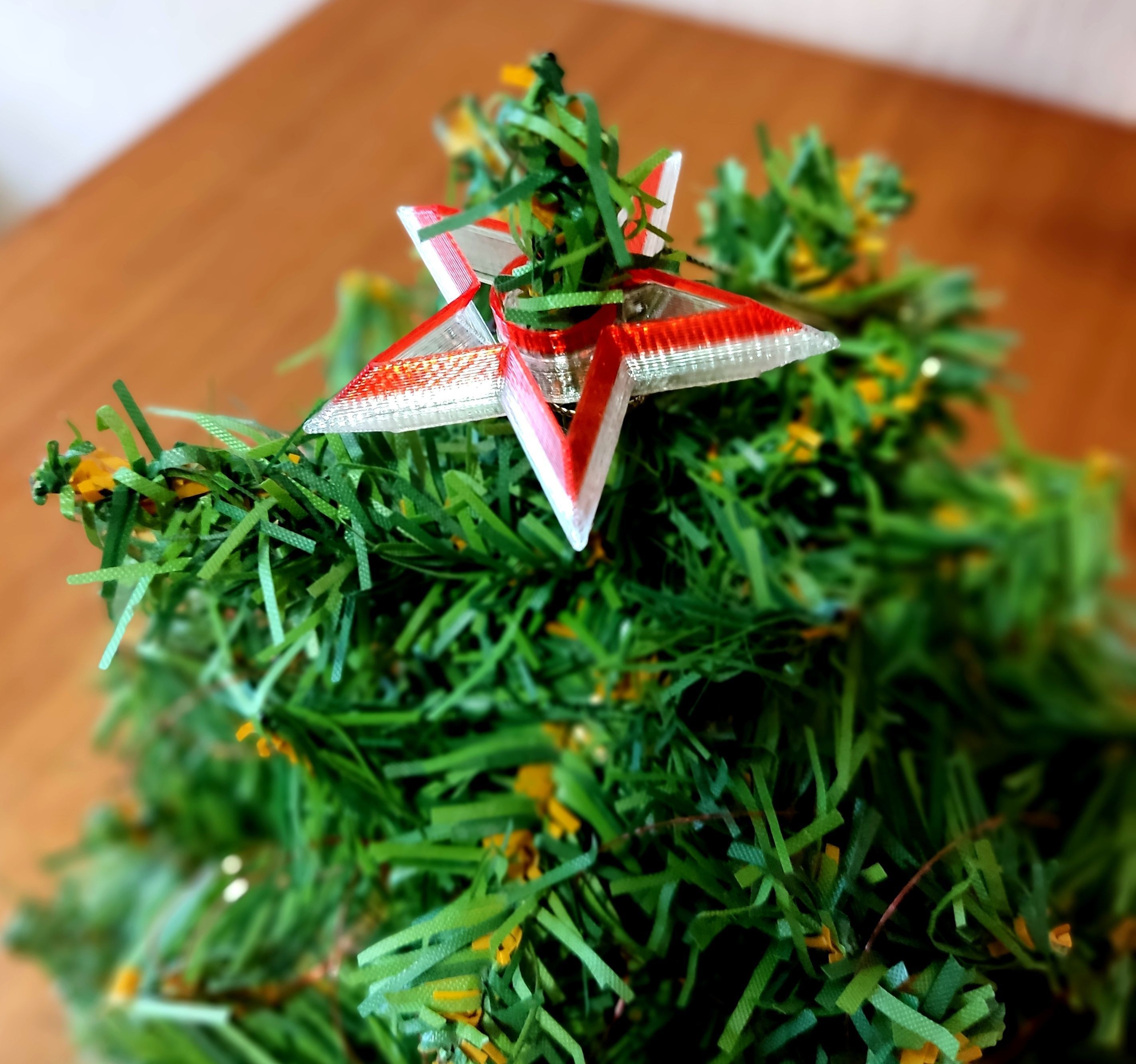 Star Clip for Christmas tree 3D print model_2
