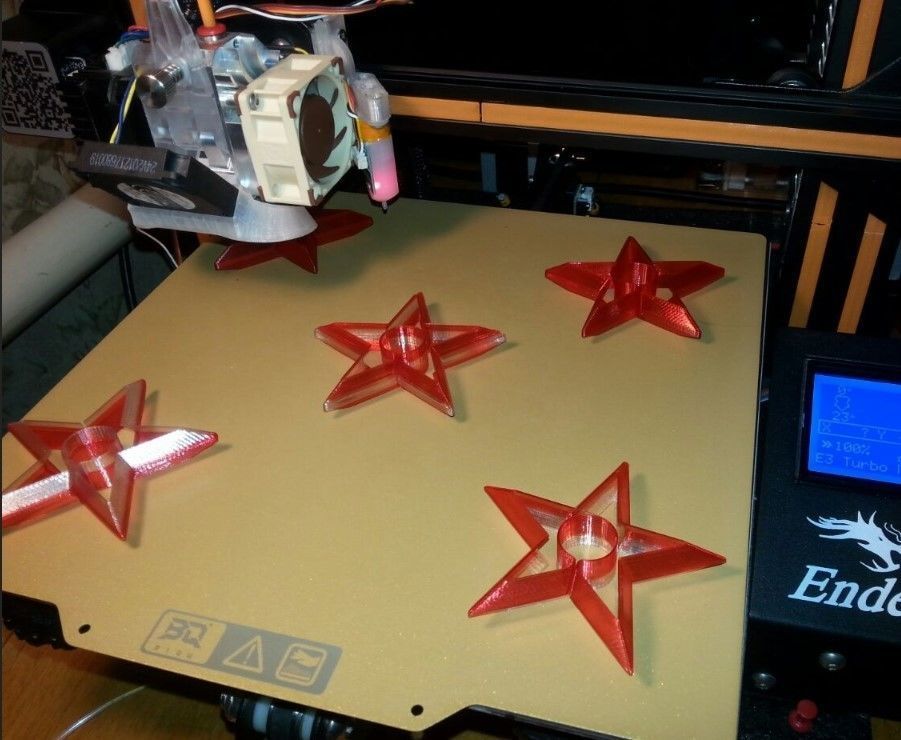 Star Clip for Christmas tree 3D print model_6