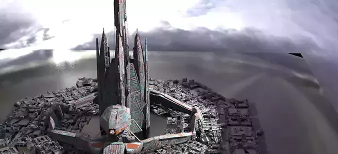 Space station pillars