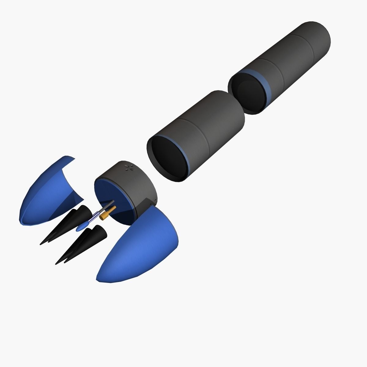 JL-2 Ballistic Missile 3D model_6