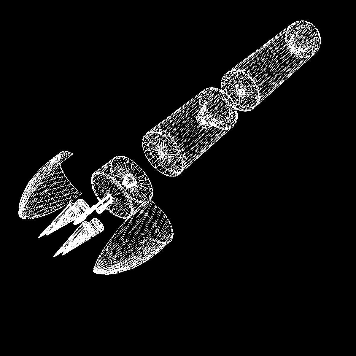 JL-2 Ballistic Missile 3D model_16