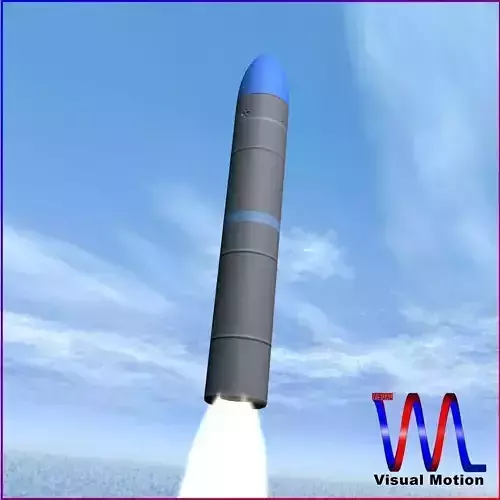 JL-2 Ballistic Missile 3D model