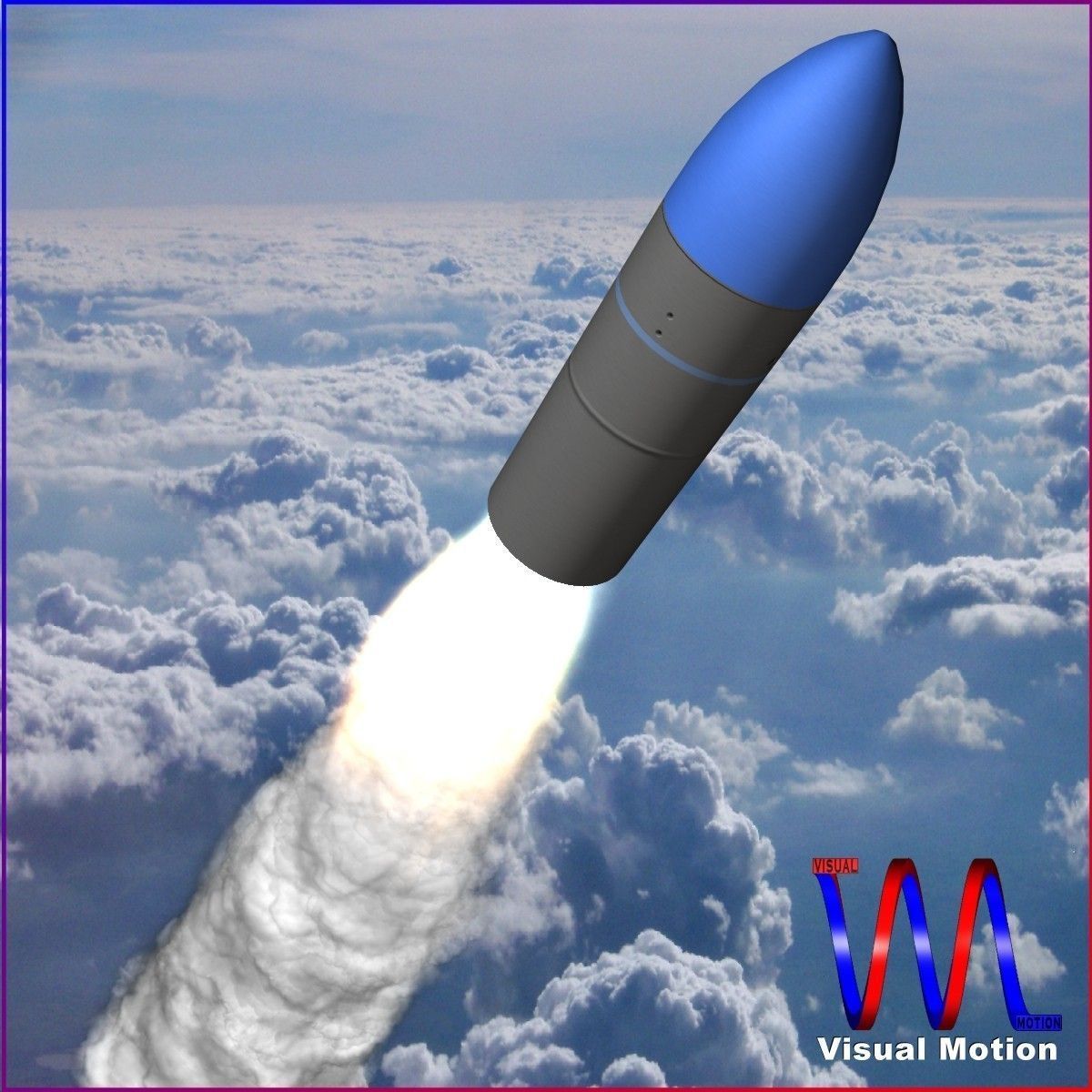 JL-2 Ballistic Missile 3D model_1