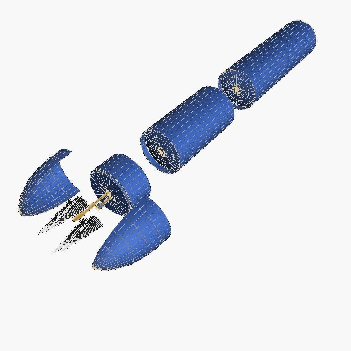 JL-2 Ballistic Missile 3D model_14