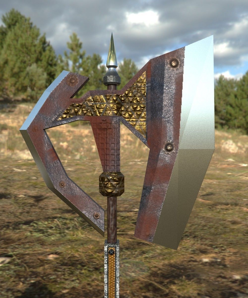 Weapon pack Low-poly 3D model_19