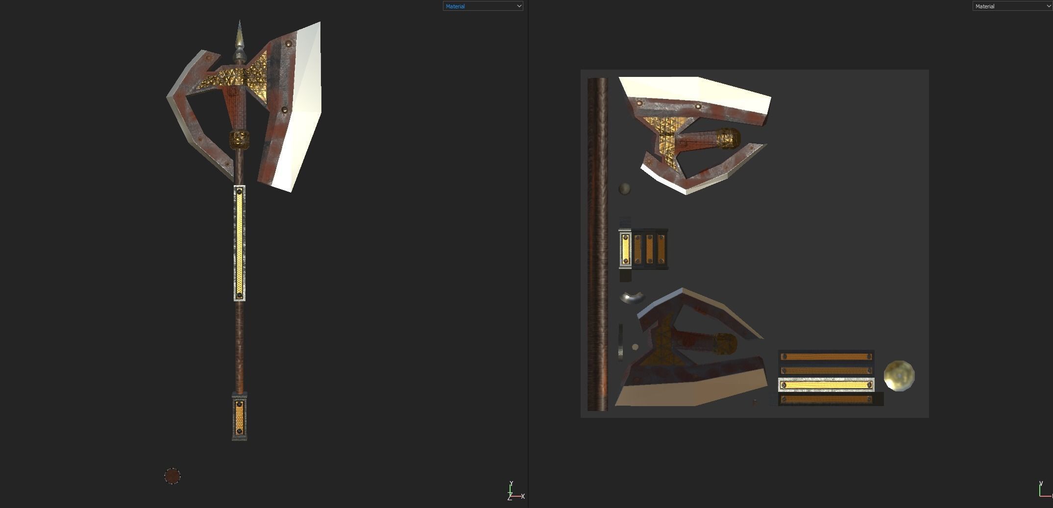 Weapon pack Low-poly 3D model_9