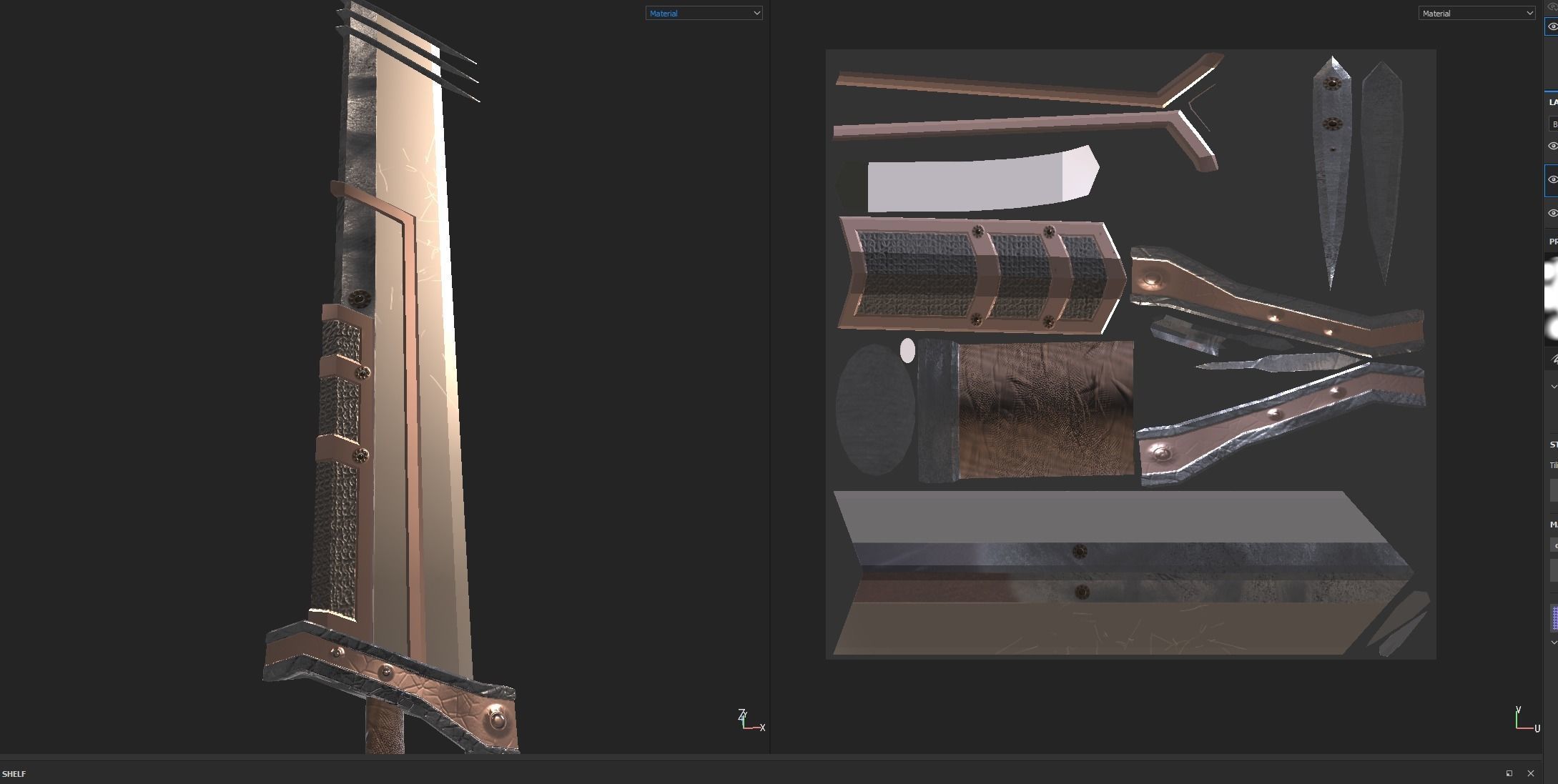 Weapon pack Low-poly 3D model_35