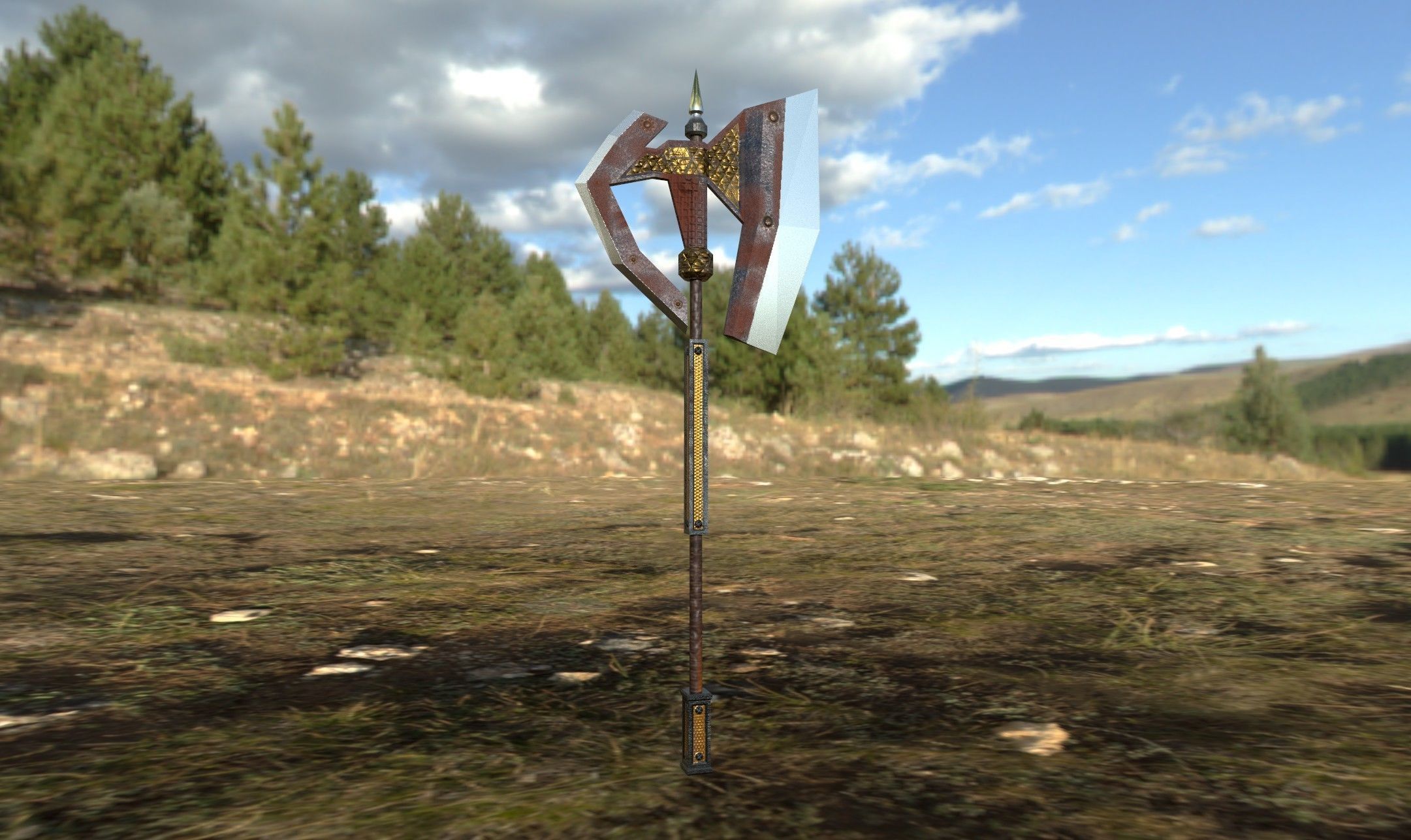 Weapon pack Low-poly 3D model_18