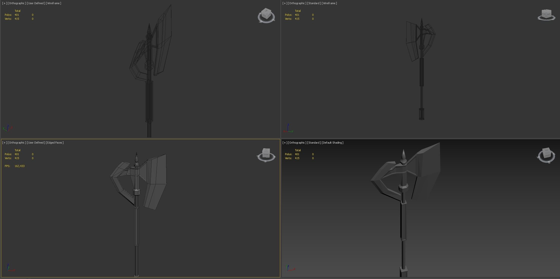 Weapon pack Low-poly 3D model_16