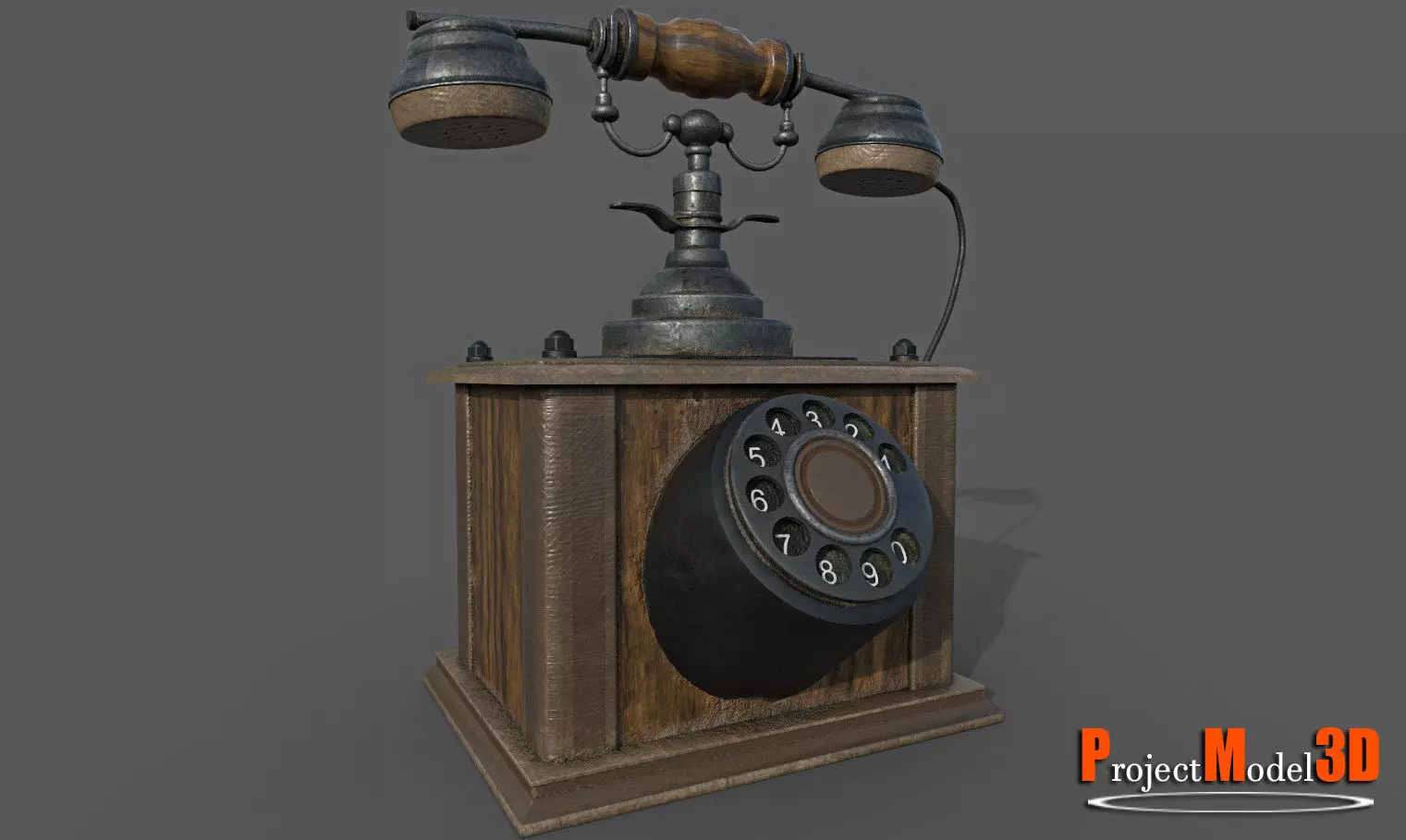 Old Phone-Version002 Low-poly 3D model