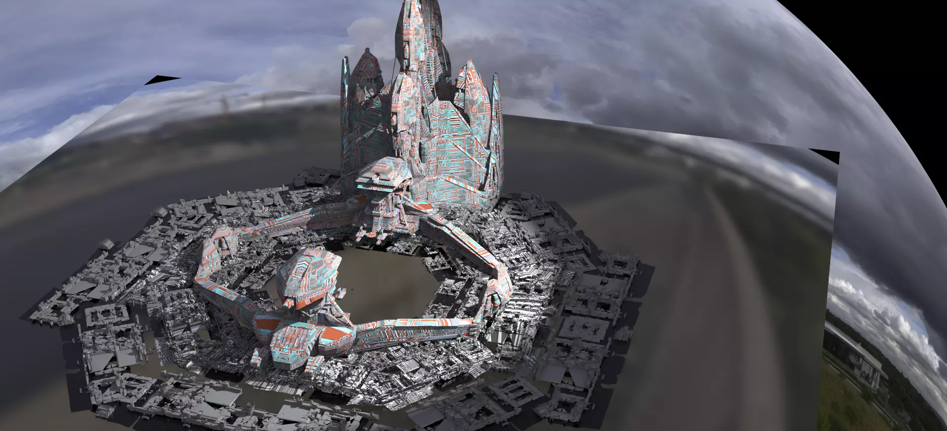 Alien Base Ground 3D model