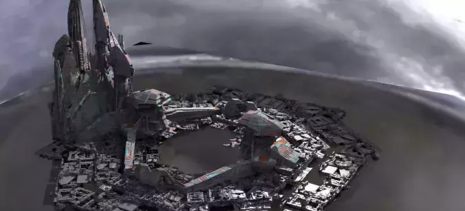 Alien Monarch moon base stand