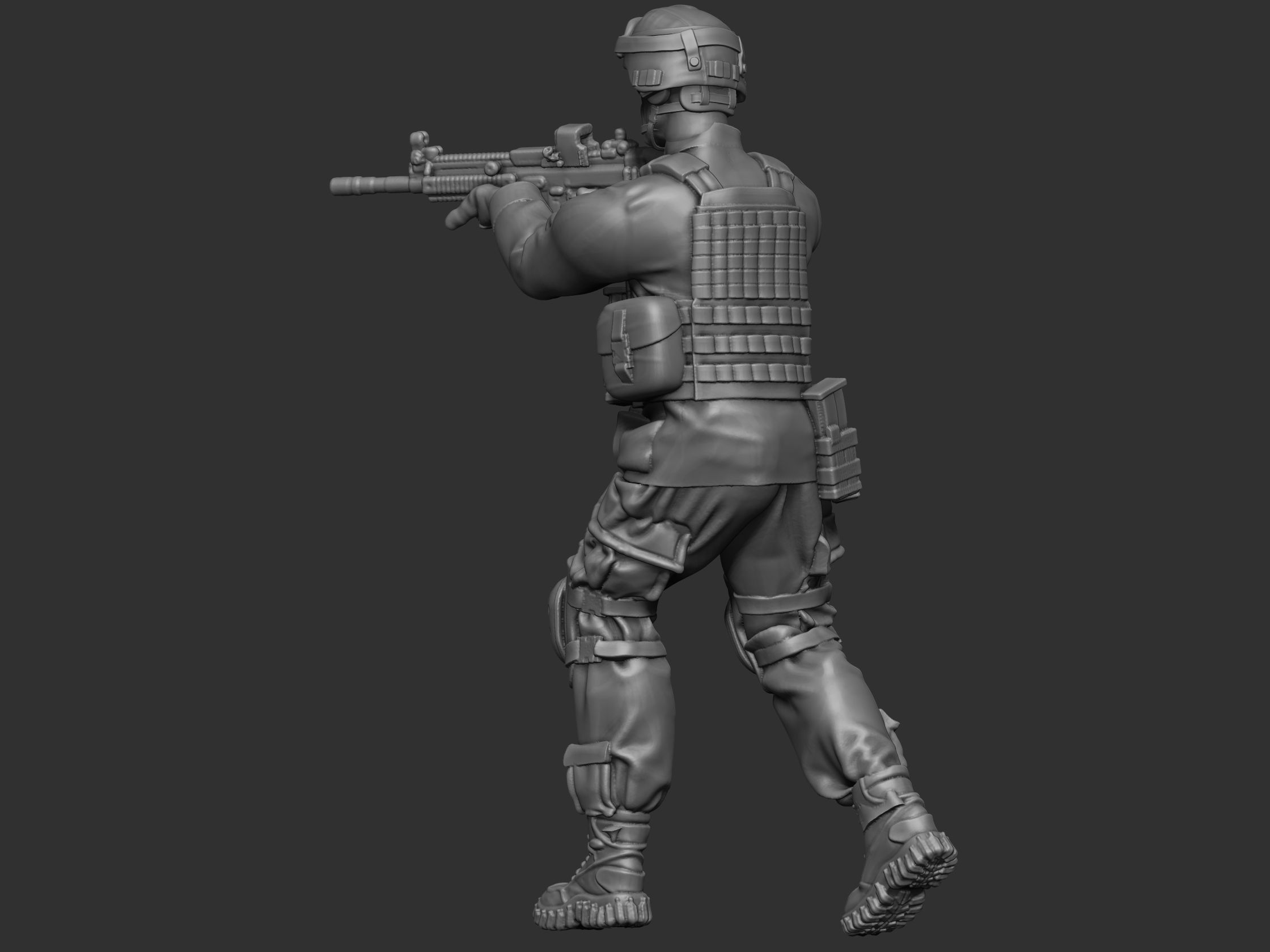 USA modern Soldier  3D print model_23