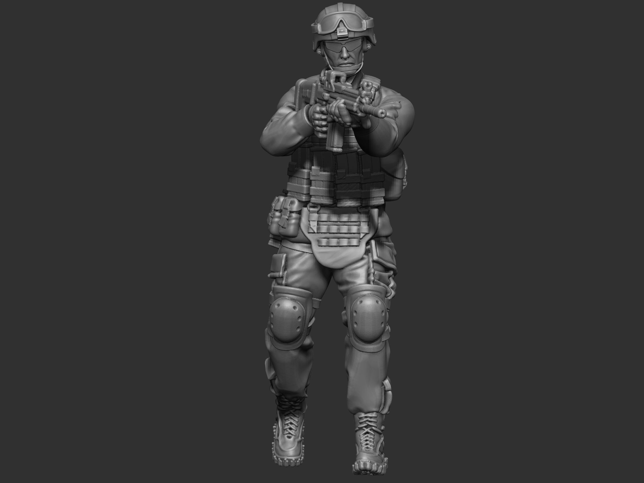 USA modern Soldier  3D print model_1