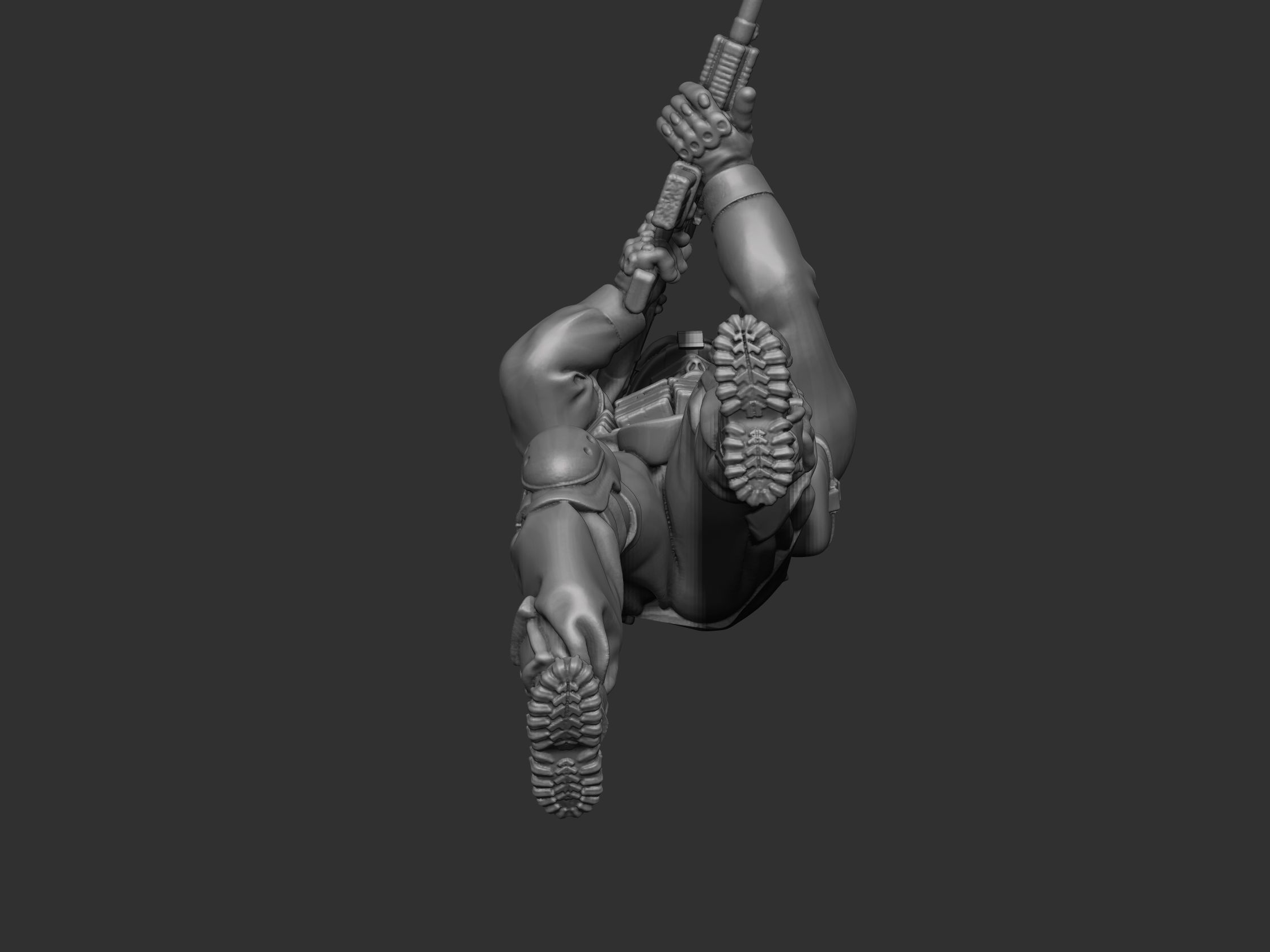 USA modern Soldier  3D print model_16