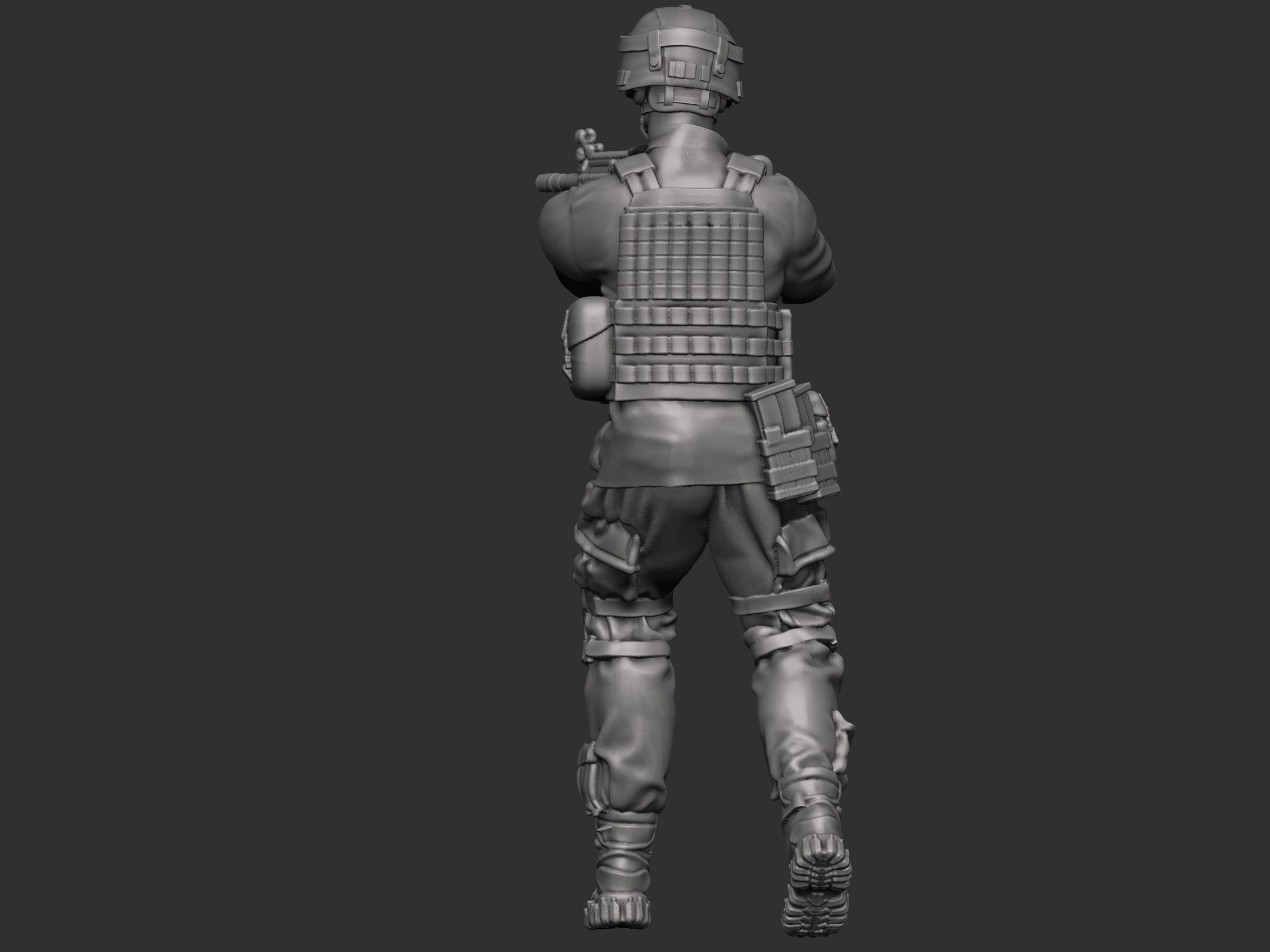 USA modern Soldier  3D print model_4