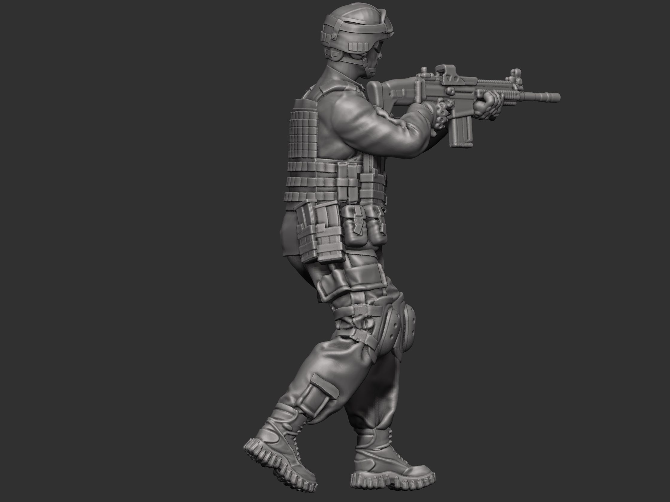 USA modern Soldier  3D print model_7