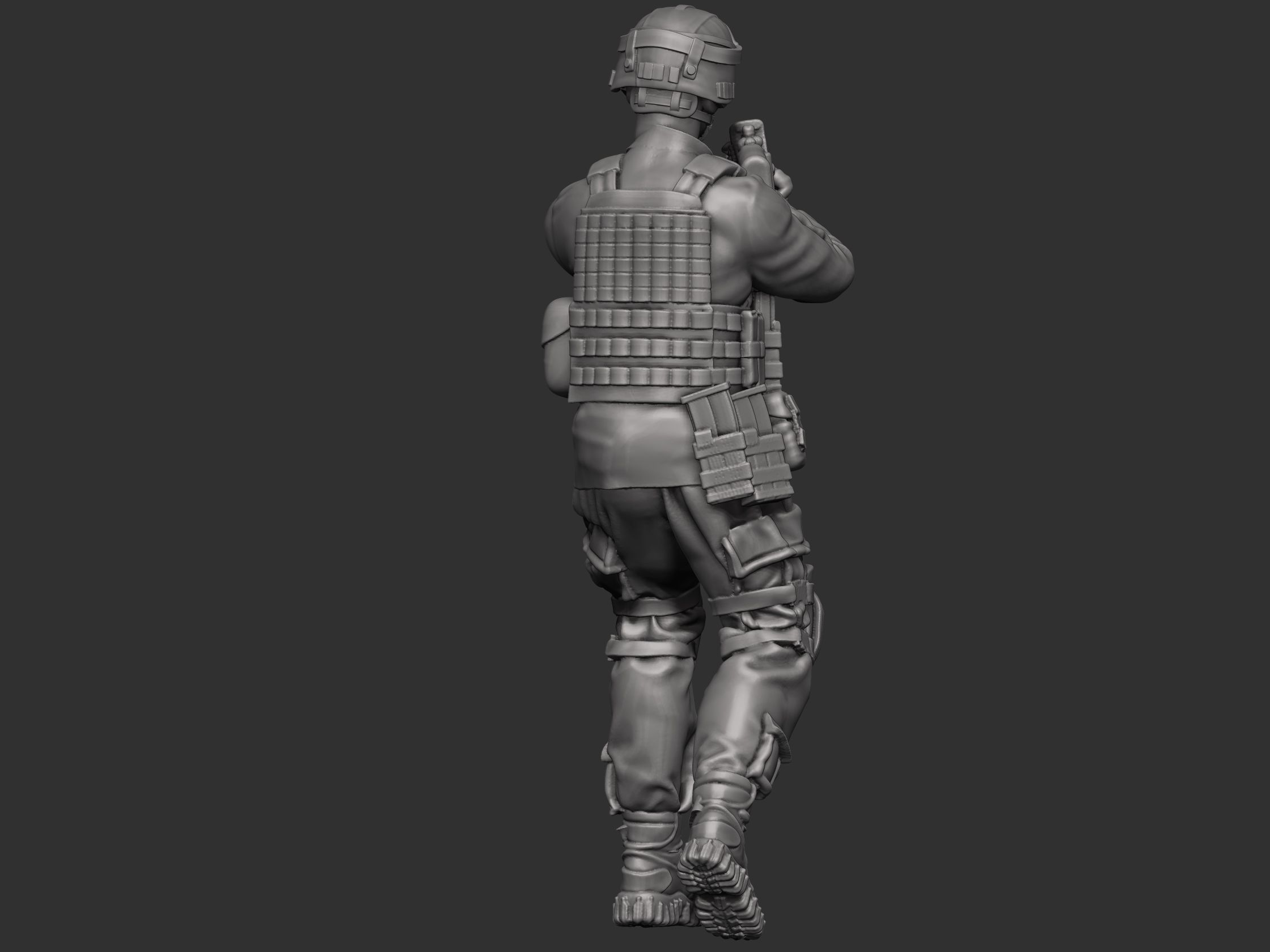 USA modern Soldier  3D print model_5