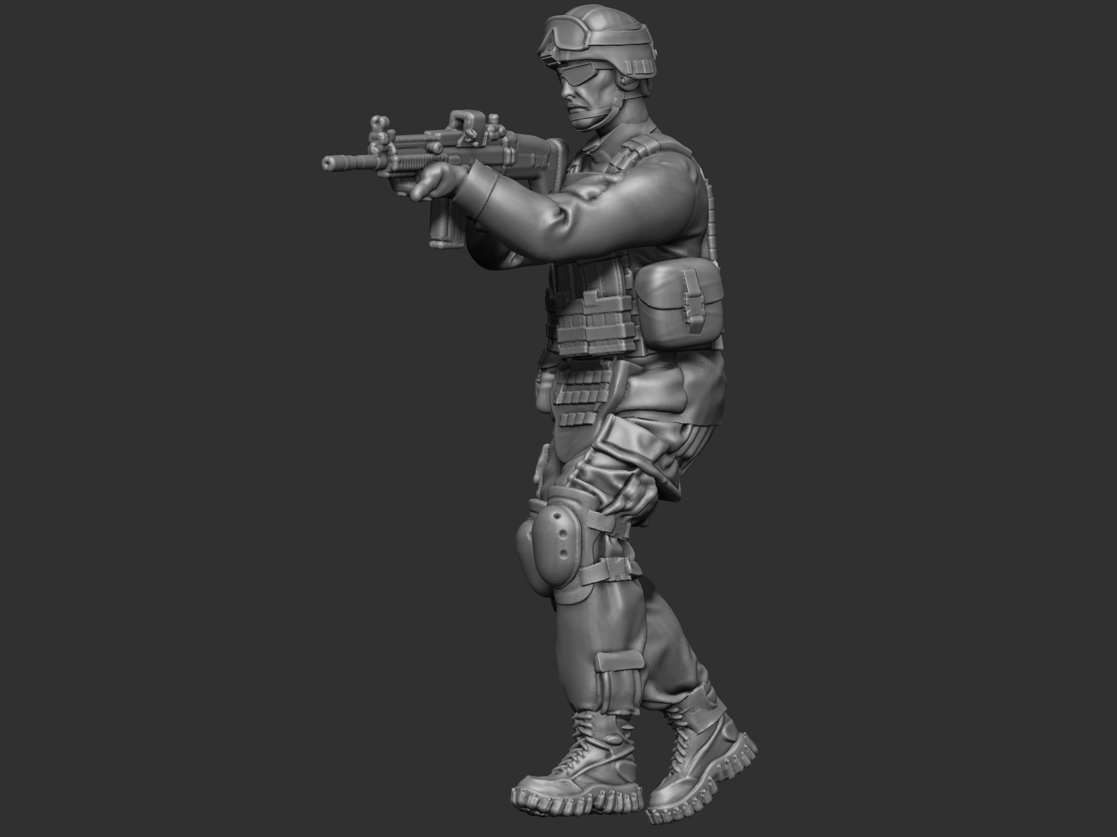 USA modern Soldier  3D print model_19